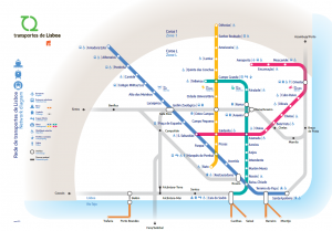 Lisbon Subway Map - Metro Map